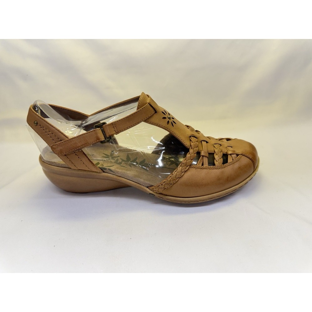 Easy Spirit Espedrine Sandals Tan T-Strap Low Heel Women's Size 7M - Picture 4 of 13